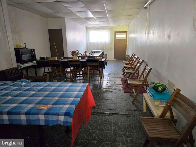 1405 Presstman St, Baltimore, MD 21217 - dining area with a drop ceiling