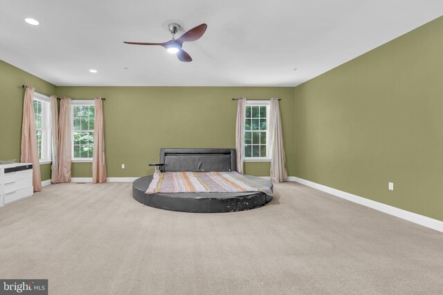 13716 Molly Berry Rd, Brandywine, MD 20613 - bedroom with carpet flooring, recessed lighting, and a ceiling fan