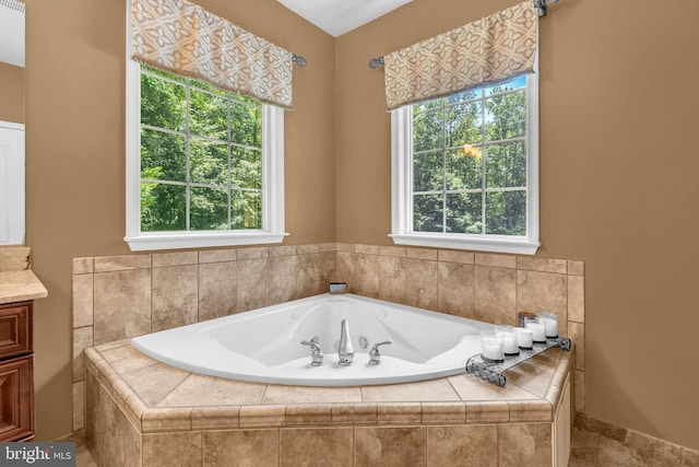 13716 Molly Berry Rd, Brandywine, MD 20613 - full bathroom with a garden tub and vanity