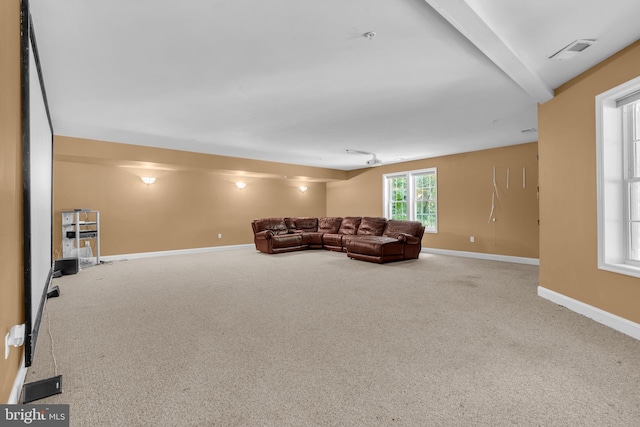 13716 Molly Berry Rd, Brandywine, MD 20613 - carpeted living room featuring baseboards