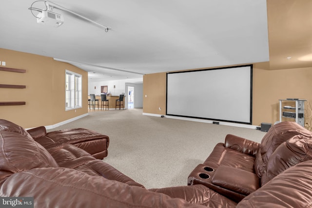 13716 Molly Berry Rd, Brandywine, MD 20613 - home theater with carpet floors and baseboards