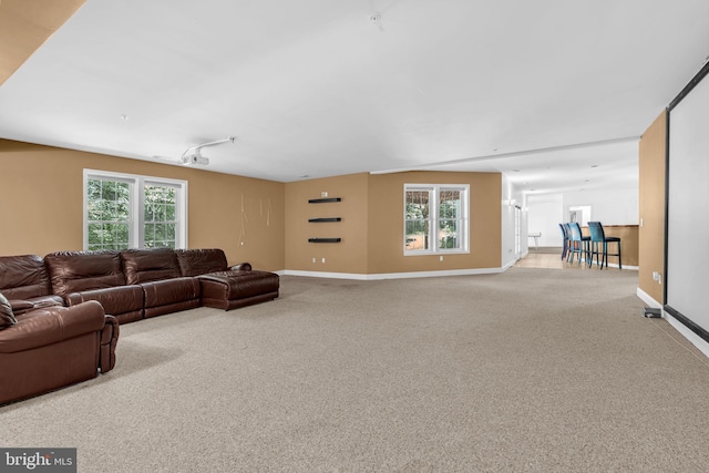13716 Molly Berry Rd, Brandywine, MD 20613 - carpeted living room featuring baseboards