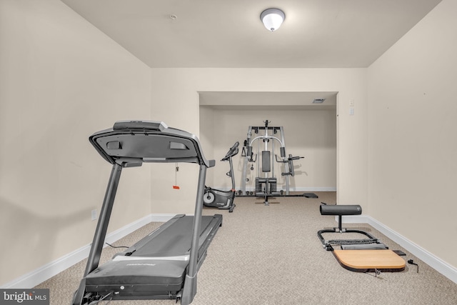 13716 Molly Berry Rd, Brandywine, MD 20613 - workout room featuring carpet flooring