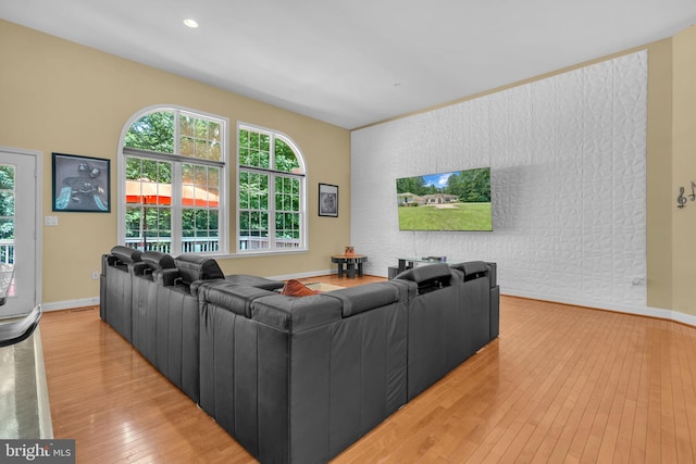13716 Molly Berry Rd, Brandywine, MD 20613 - living area featuring light wood finished floors and recessed lighting