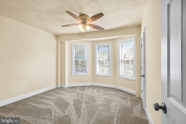 2929 N W St, Wilmington, DE 19802 - carpeted spare room featuring ceiling fan and a textured ceiling