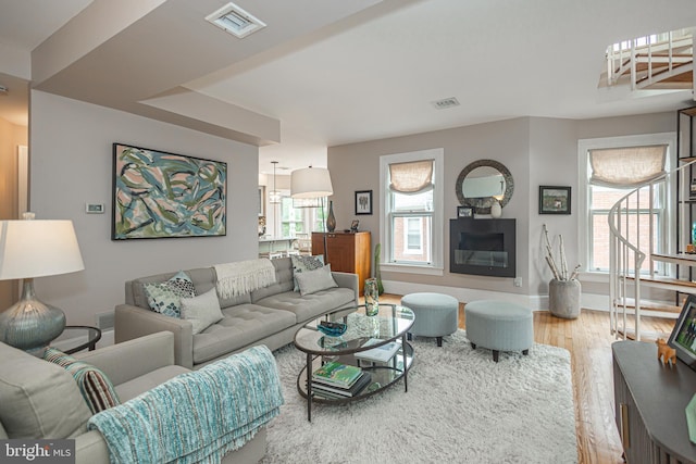 151 N Union St Unit 6, Lambertville, NJ 08530 - living area with wood finished floors and baseboards
