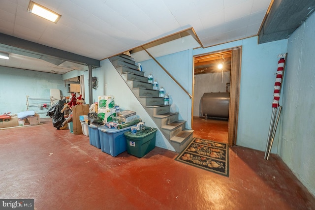 127 Long Rd, King Of Prussia, PA 19406 - finished below grade area featuring heating fuel and stairway