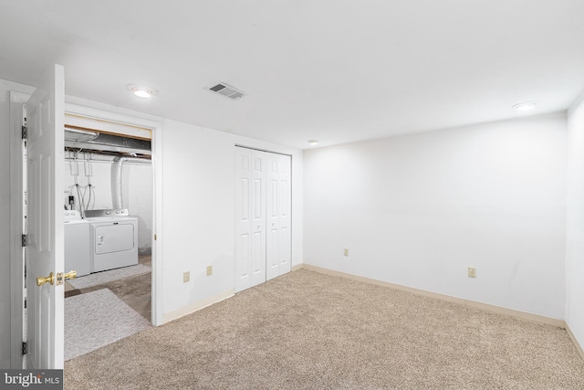166 Center St Unit 166, Hanover, PA 17331 - unfurnished bedroom with washer and dryer and carpet