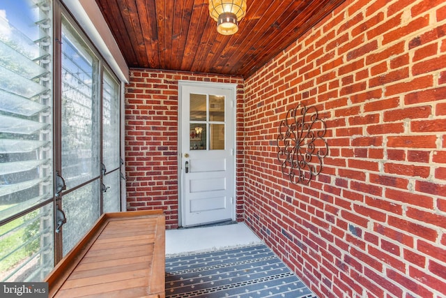 3909 17th St NE, Washington, DC 20018 - doorway to property with brick siding