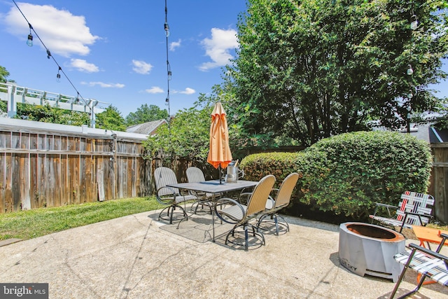 3909 17th St NE, Washington, DC 20018 - fenced backyard featuring a patio area and outdoor dining area