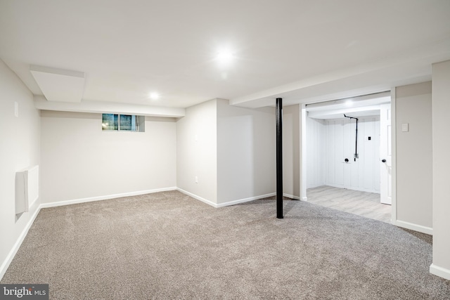 147 Meadowbrook Ave, Upper Darby, PA 19082 - finished basement featuring carpet flooring and baseboards