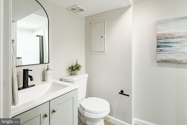 147 Meadowbrook Ave, Upper Darby, PA 19082 - bathroom featuring vanity and electric panel