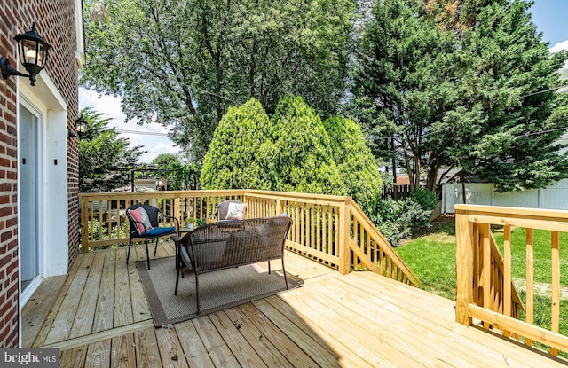 147 Meadowbrook Ave, Upper Darby, PA 19082 - view of wooden terrace