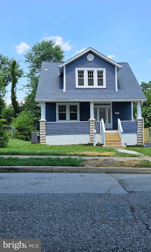 2900 Westfield Ave, Baltimore, MD 21214 - view of front of home with covered porch and a shingled roof