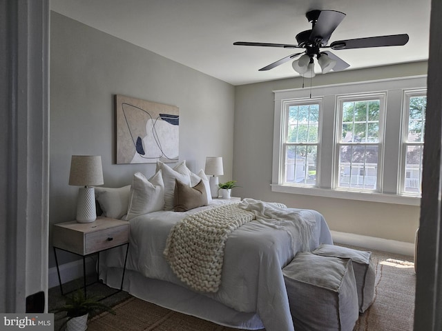 2900 Westfield Ave, Baltimore, MD 21214 - carpeted bedroom with baseboards and a ceiling fan