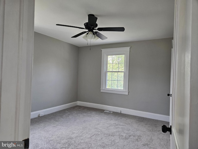 2900 Westfield Ave, Baltimore, MD 21214 - carpeted spare room with baseboards and ceiling fan
