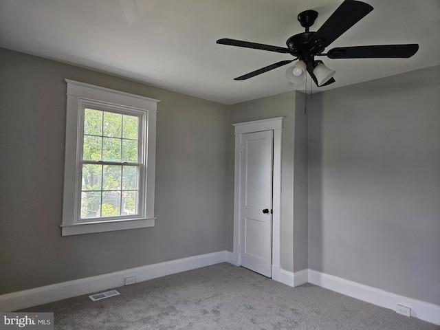 2900 Westfield Ave, Baltimore, MD 21214 - carpeted spare room featuring ceiling fan and baseboards