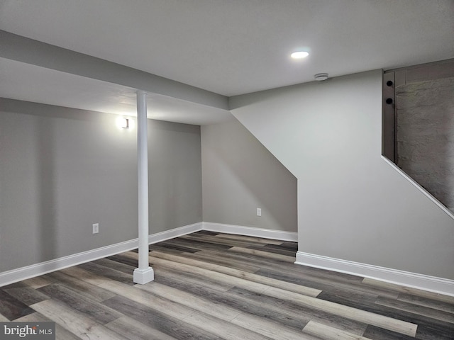 2900 Westfield Ave, Baltimore, MD 21214 - finished below grade area featuring wood finished floors and recessed lighting