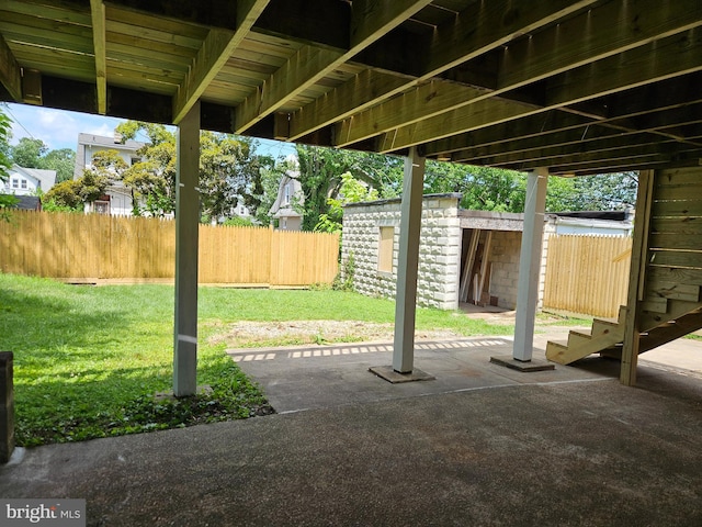 2900 Westfield Ave, Baltimore, MD 21214 - view of patio / terrace with an outdoor structure