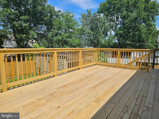 2900 Westfield Ave, Baltimore, MD 21214 - wooden terrace featuring view of scattered trees