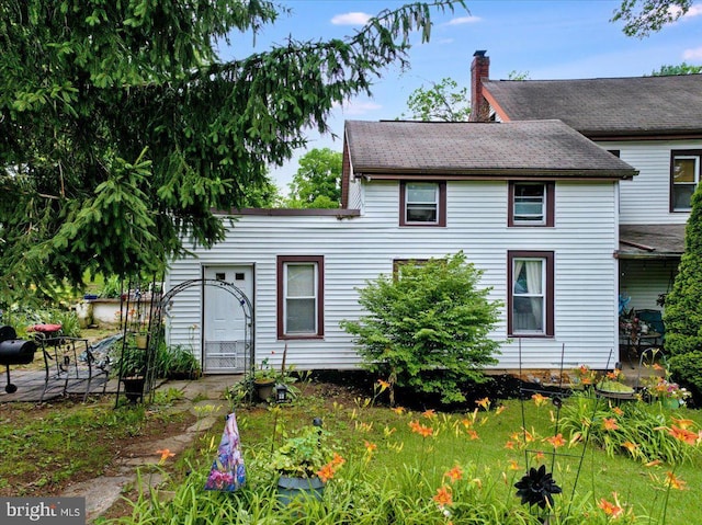 3854-3856 Schuylkill Rd, Spring City, PA 19475 - back of property with a chimney