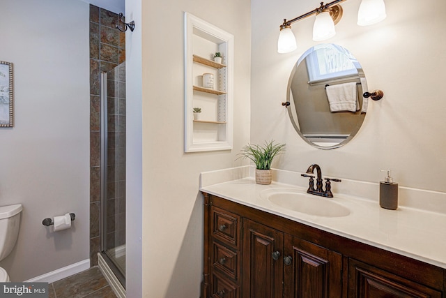 121 Pine Valley Dr, Middletown, DE 19709 - bathroom with vanity, a tile shower, and tile patterned flooring