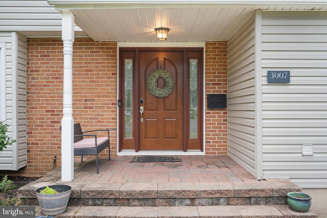 3007 Concord Dr, Cinnaminson, NJ 08077 - doorway to property featuring brick siding