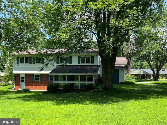 6430 Amherst Ave, Columbia, MD 21046 - back of property with a yard and brick siding