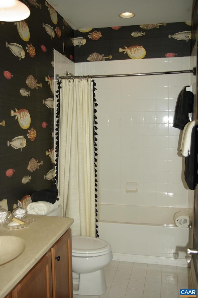 2008 Avinity Loop, Charlottesville, VA 22902 - bathroom with tile patterned flooring, vanity, and shower / tub combo