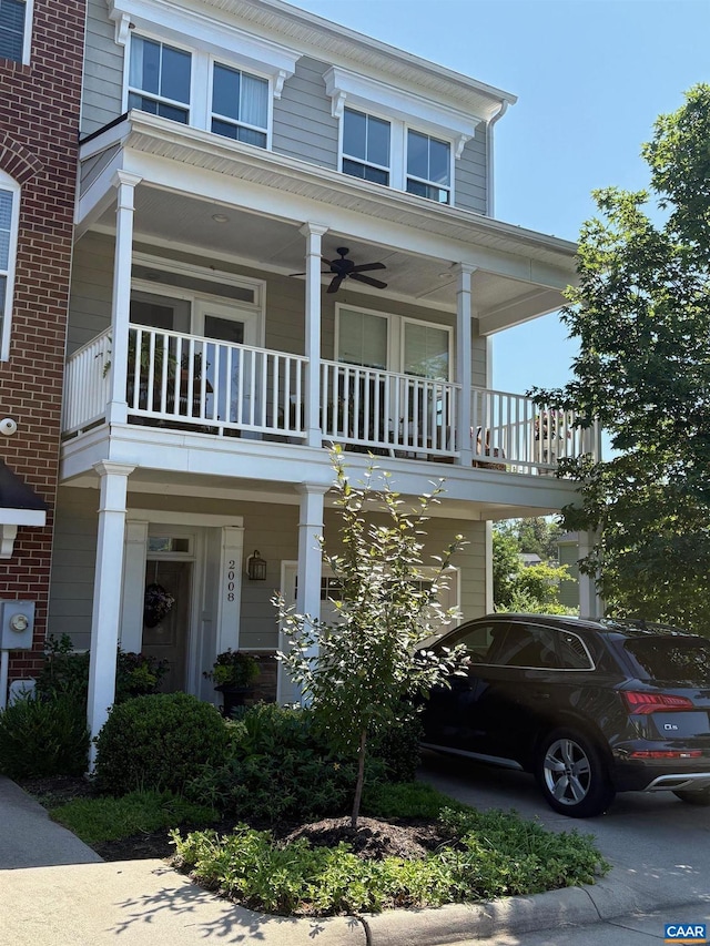 2008 Avinity Loop, Charlottesville, VA 22902 - view of front of property with a balcony
