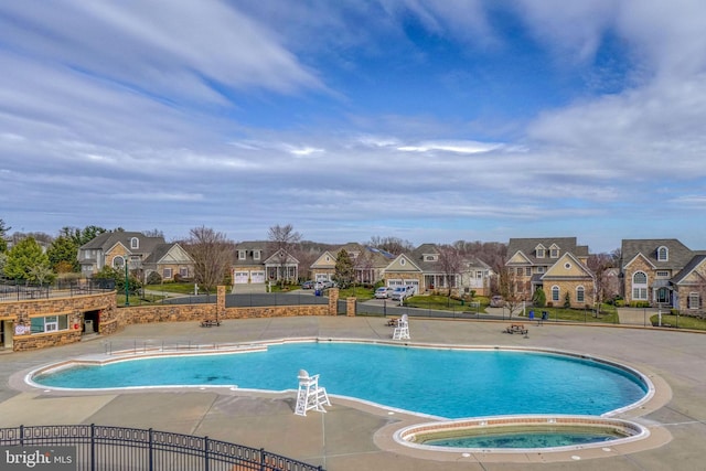 401 Bold Ruler Ct Unit 403, Havre De Grace, MD 21078 - community pool with a residential view, a patio, and a community hot tub