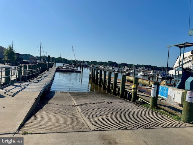 206 S Water St, Chestertown, MD 21620 - dock area featuring a boat ramp and a water view