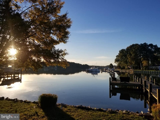 1045 Back Bay Beach Rd, West River, MD 20778 - dock with a water view