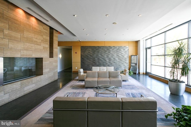 2001 15th St N Unit 319, Arlington, VA 22201 - lobby with expansive windows and recessed lighting