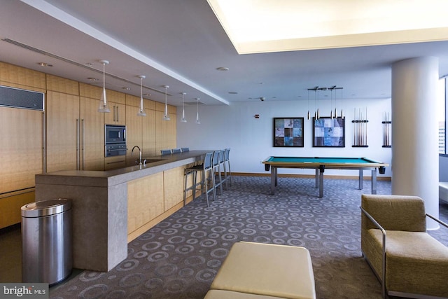 2001 15th St N Unit 319, Arlington, VA 22201 - game room featuring pool table and dark carpet