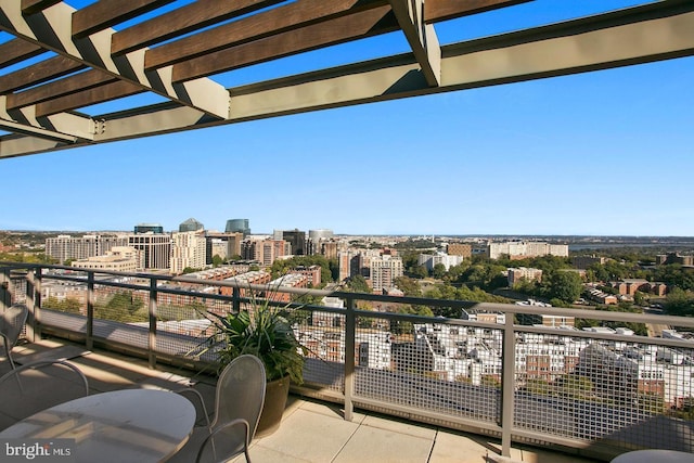 2001 15th St N Unit 319, Arlington, VA 22201 - balcony featuring a view of city and a pergola
