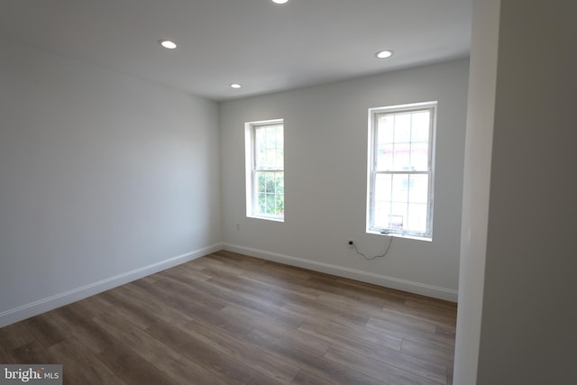 2420 N Reese St, Philadelphia, PA 19133 - unfurnished room with recessed lighting and wood finished floors