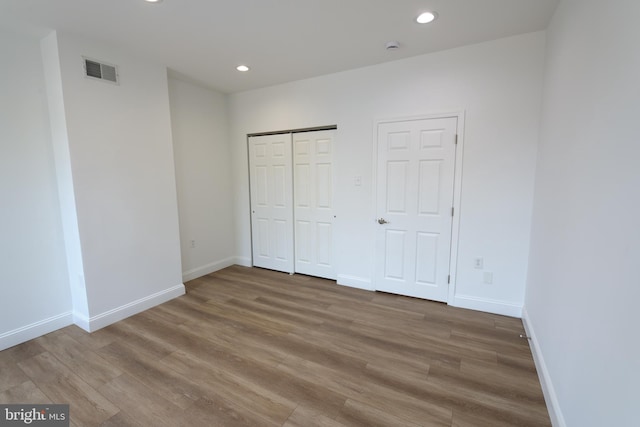 2420 N Reese St, Philadelphia, PA 19133 - unfurnished bedroom featuring wood finished floors and recessed lighting