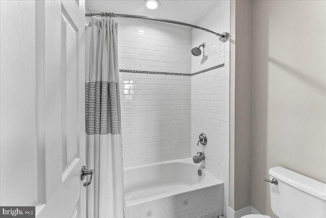 203 Geist View Cir, Media, PA 19063 - full bathroom with shower / bath combination with curtain and recessed lighting
