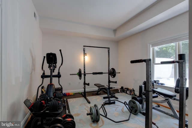 1829 47th Pl NW, Washington, DC 20007 - exercise area featuring baseboards
