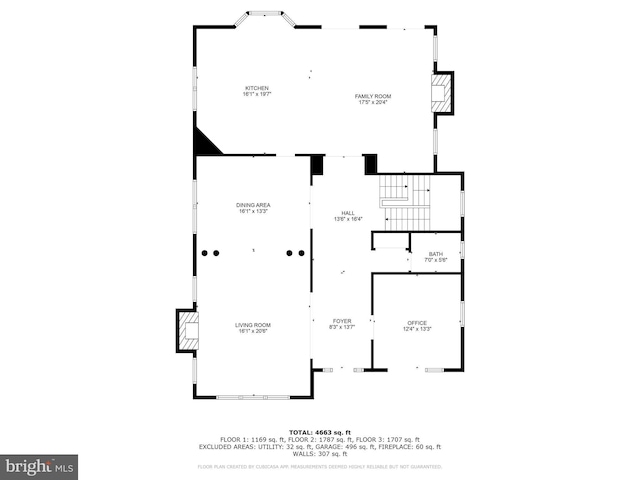 1829 47th Pl NW, Washington, DC 20007 - view of room layout