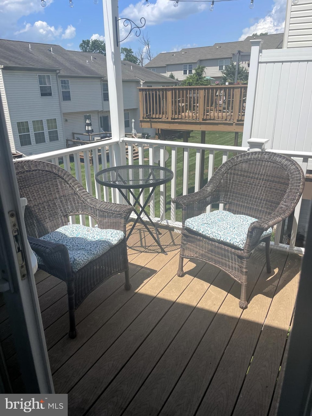 3206 Orchard View Rd, Reading, PA 19606 - wooden terrace featuring a residential view