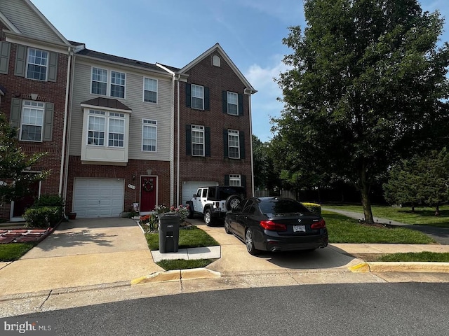 4107 Cressida Pl, Woodbridge, VA 22192 - view of front of property featuring an attached garage, driveway, and brick siding