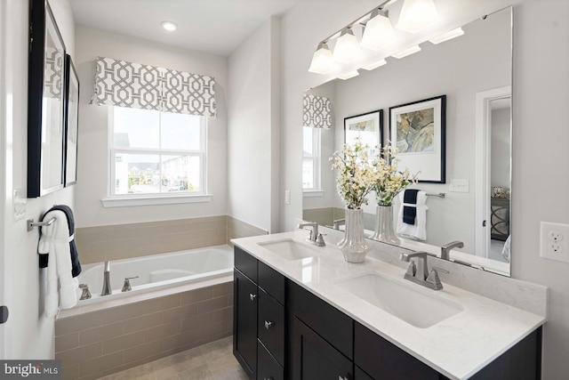 5407 Cedar Grove Drive G-Strauss, Upper Marlboro, MD 20772 - full bath featuring double vanity and a bath