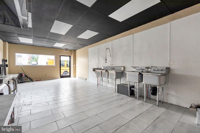 3706 Garrett Rd, Drexel Hill, PA 19026 - miscellaneous room with a drop ceiling