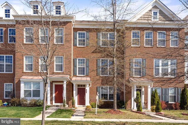 43559 Wheadon Ter, Chantilly, VA 20152 - townhome / multi-family property featuring brick siding