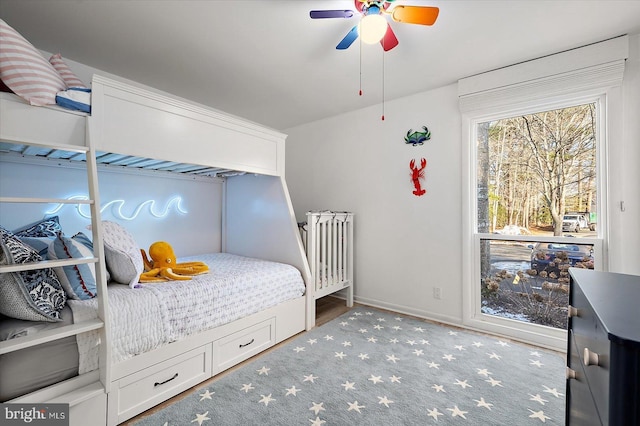 8002B Brighton Trl, Bethany Beach, DE 19930 - bedroom with baseboards and ceiling fan