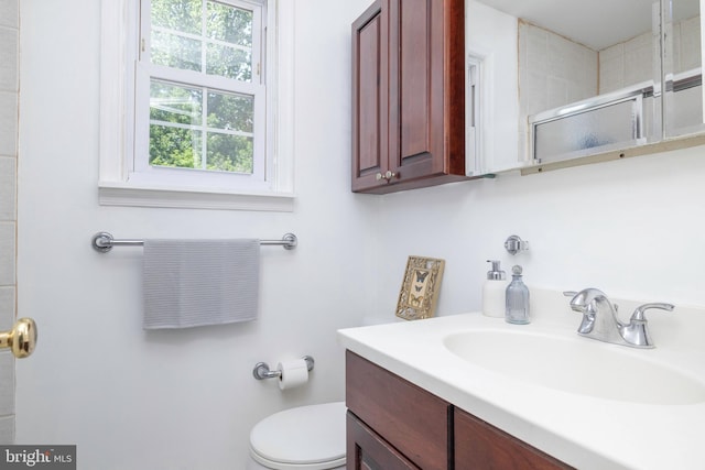 3112 Victoria Ct, Bensalem, PA 19020 - full bath featuring vanity and a shower with shower door