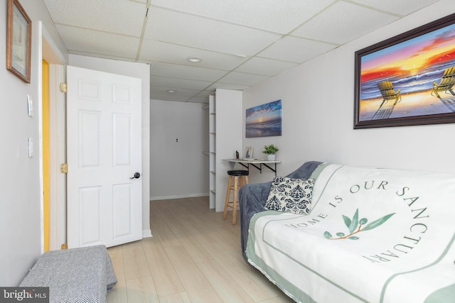 3112 Victoria Ct, Bensalem, PA 19020 - sitting room with a paneled ceiling and light wood finished floors