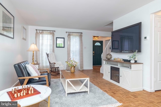 3112 Victoria Ct, Bensalem, PA 19020 - living room with baseboards